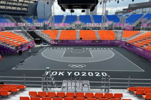 河北英利奥独家提供的3x3篮球地板