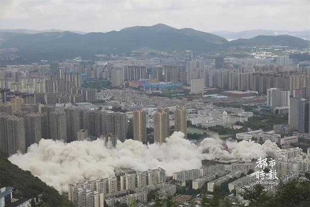 丽阳星城二期15栋烂尾爆破 丽阳星城二期15栋烂尾爆破