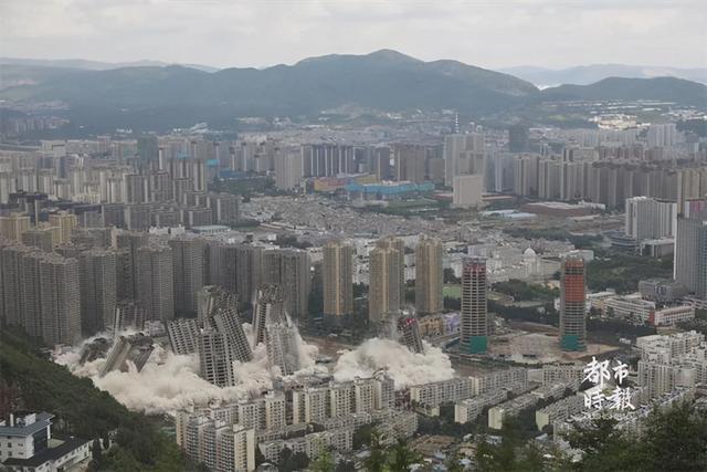 丽阳星城二期15栋烂尾爆破 丽阳星城二期15栋烂尾爆破