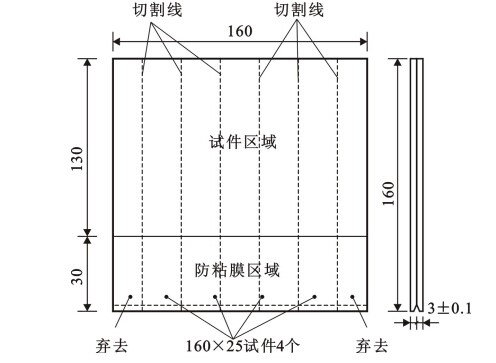 图C.4.1 试板形式和尺寸 图C.4.1 试板形式和尺寸
