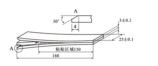 C.5.1 试件与楔块示意图 C.5.1 试件与楔块示意图