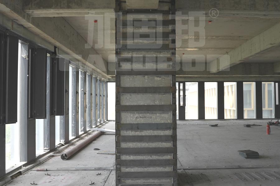 徐州金融地标建筑加固改造现场