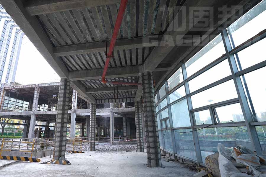 南京天印广场商场楼加固改造现场